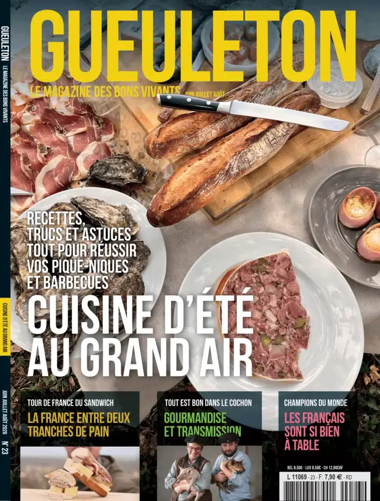 Couverture du numéro 23 de Gueuleton Magazine, été 2026